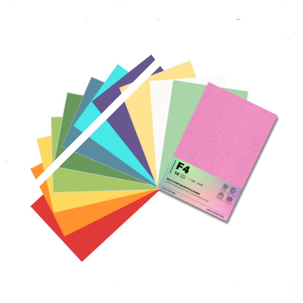 

Kertas Bufalo SKL polos F4 / kertas sampul jilid 1pak 100lembar - BERKUALITAS