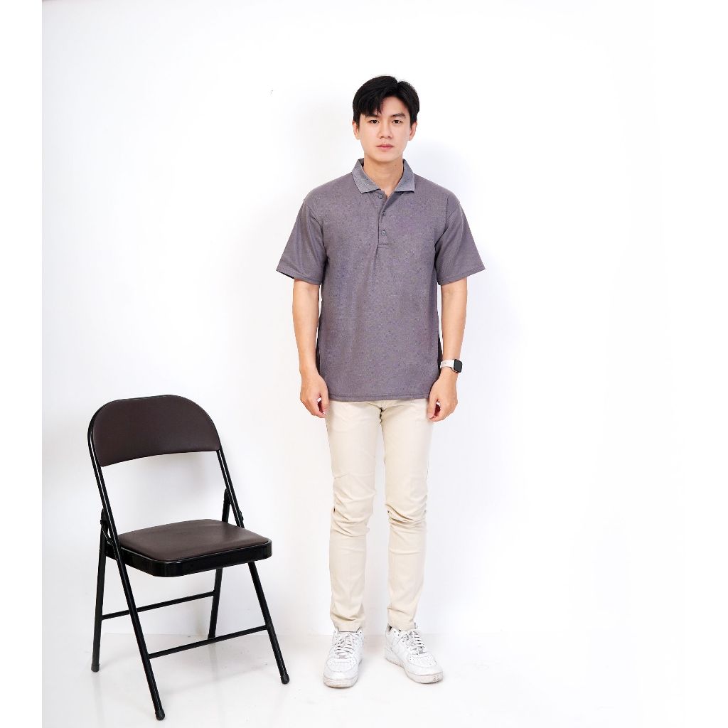 Kaos Kerah Polos ABU  - Polo Polos Abu - Kaos Kerah Polos - KAOS KERAH LENGAN PENDEK - KAOS KERAH PO