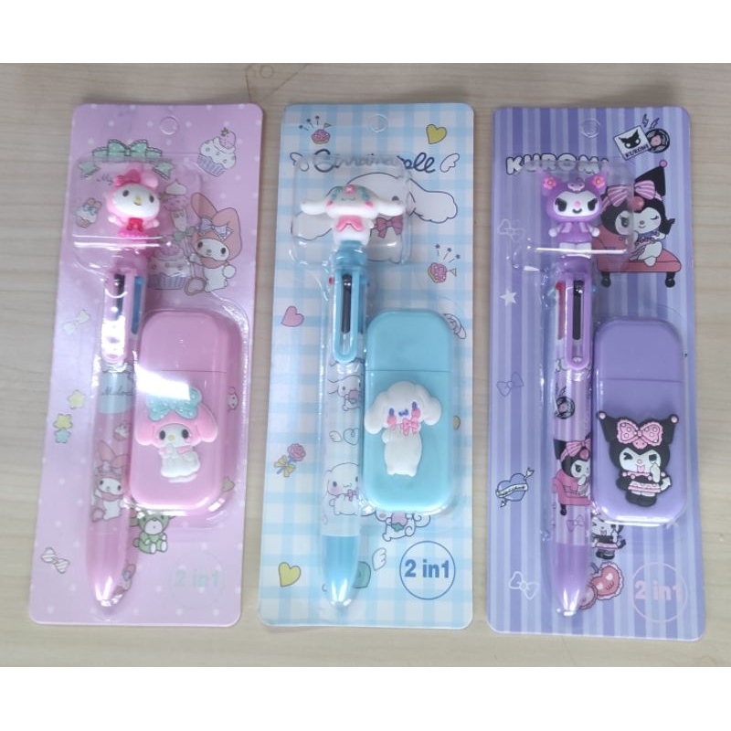 

Stationary Pulpen Set 2 In 1 Karakter Pulpen + Tip X Multipen Correction ATK Alat Tulis Anak Kantor