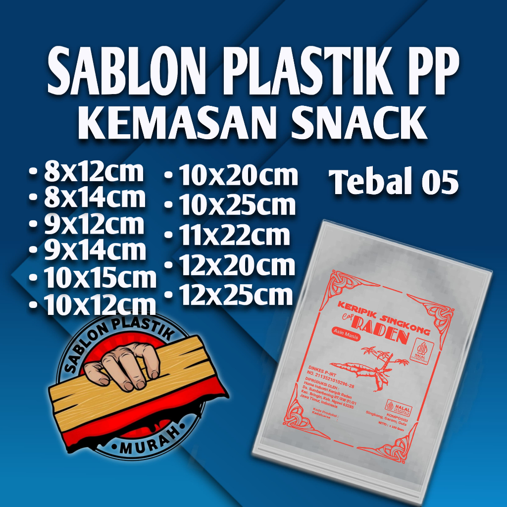 Sablon Plastik PP Kemasan Snack Tebal 05