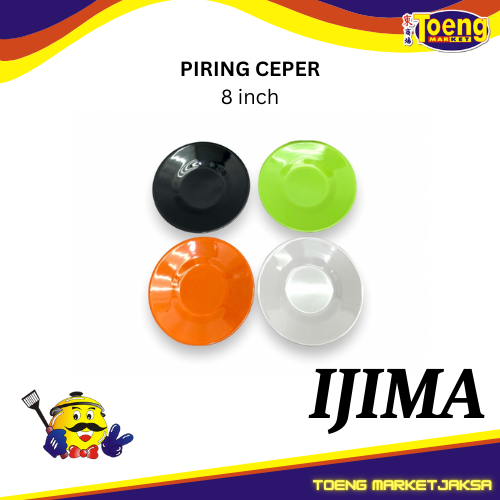 PIRING CEPER MELAMINE 8 inch/20CM #AAC080 IJIMA