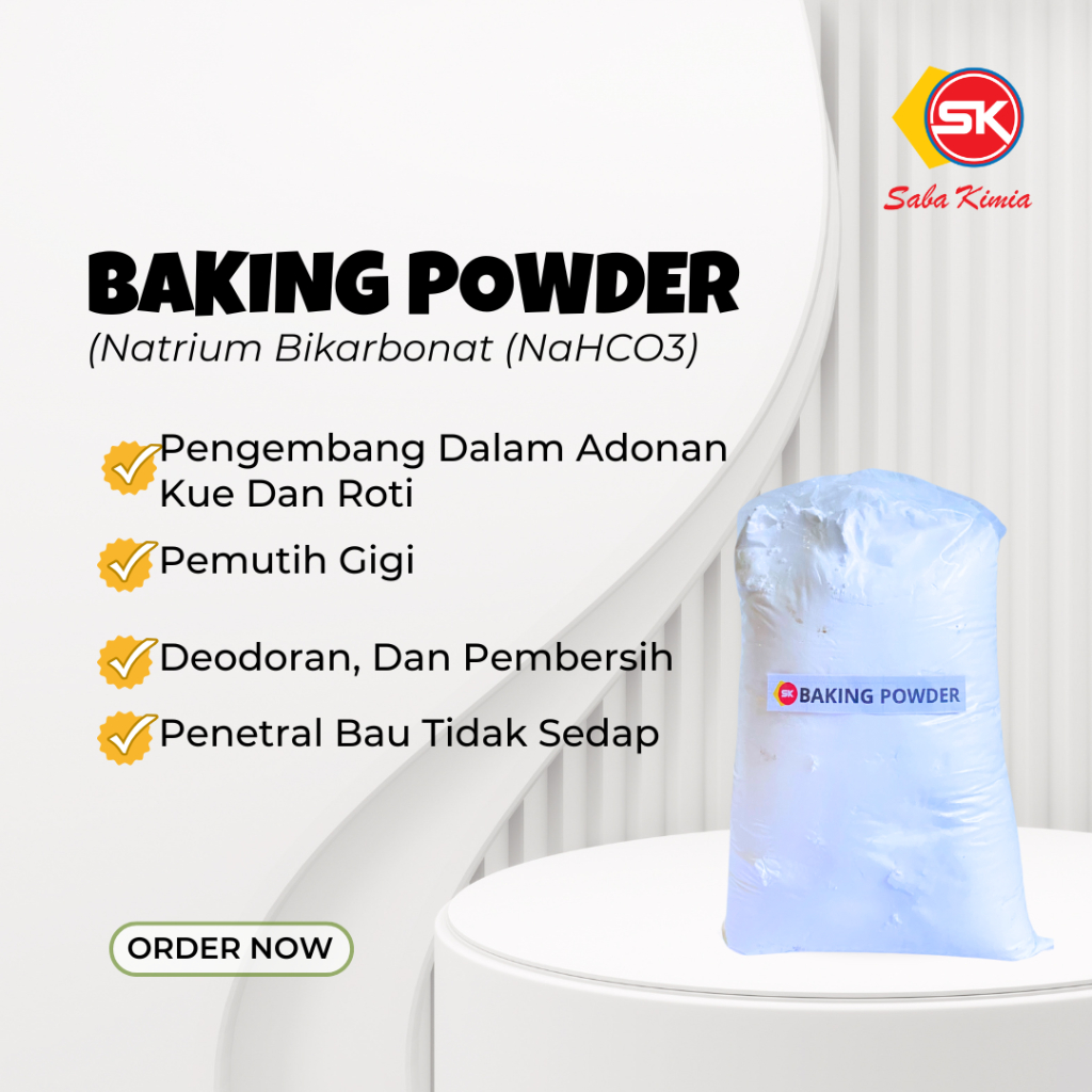 

Baking Powder Double Acting Hercules 1 kg (25kg/sak) / Perenyah / Pengembang Kue Kering