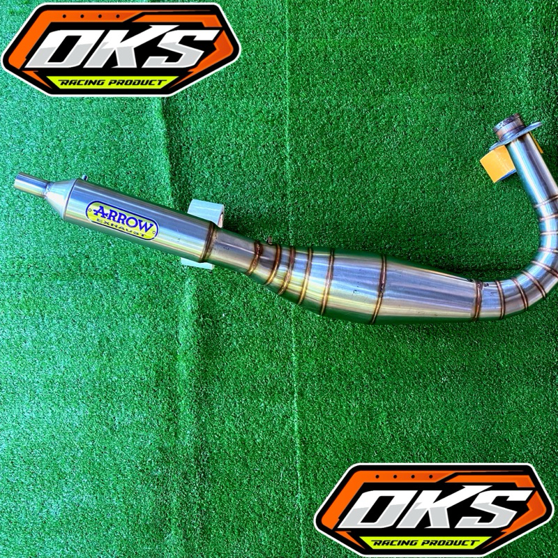 Knalpot Racing ARROW Stainles Model Kolong Telo Pnp RX KING
