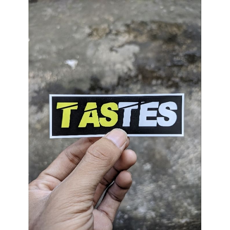 

Stiker TASTES Anti Air panjang 10cm