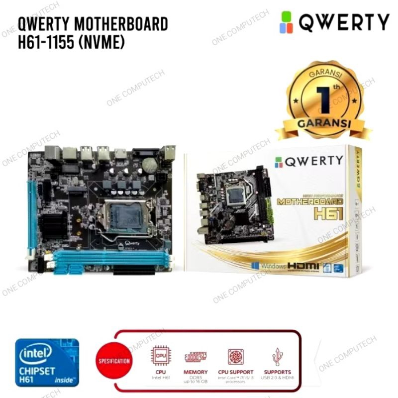 motherboard QWERTY H61 LGA 1155