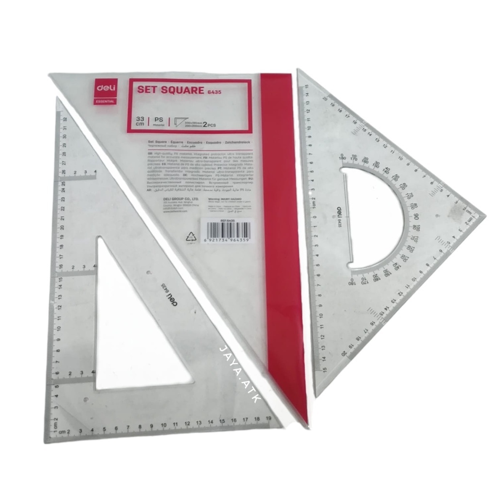 

DELI PENGGARIS SET SQUARE 6435 (ISI2)