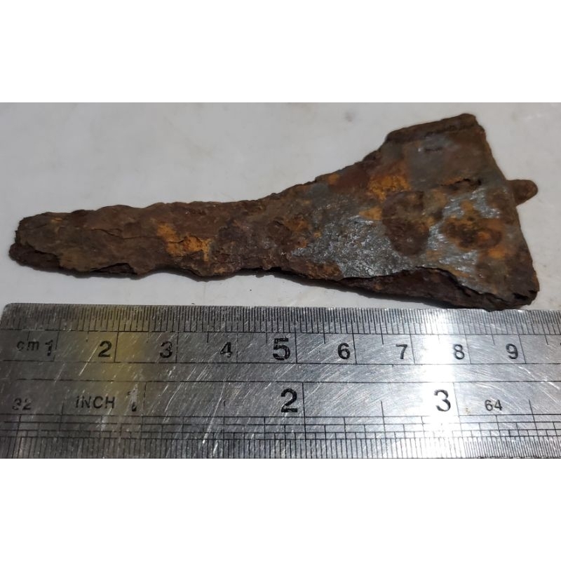 1 biji potongan keris kuno temuan sungai untuk koleksi/hiasan/pajangan/dll.