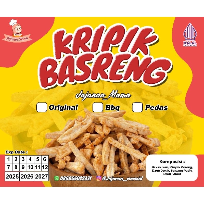 

Kripik Basreng Muantulll...By Jajanan Mama