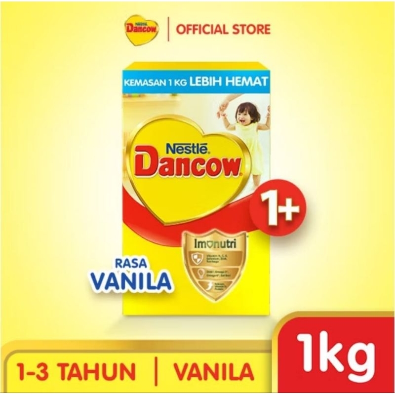 

Susu Dancow 1+ Rasa vanila kemasan 1kg