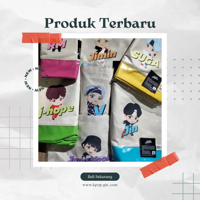 TinyTan Totebag Canvas Tumbler BTS