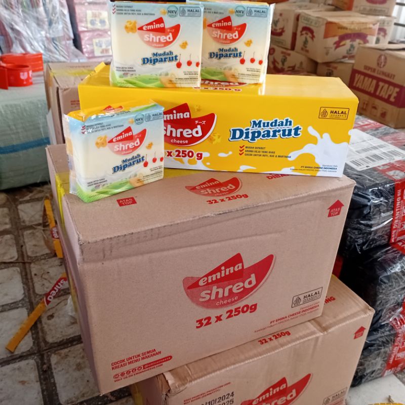 

Keju Emina Shared Keju Parut 250 Gram Per Dus