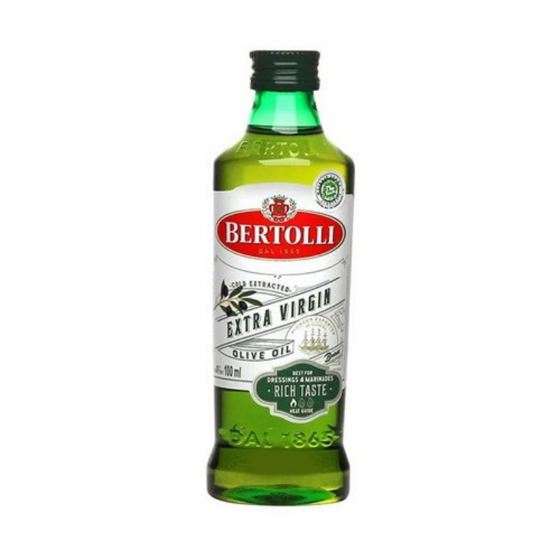 

MINYAK ZAITUN BERTOLLI EXTRA VIRGIN OLIVE OIL 100ML EXP 26/3/2026