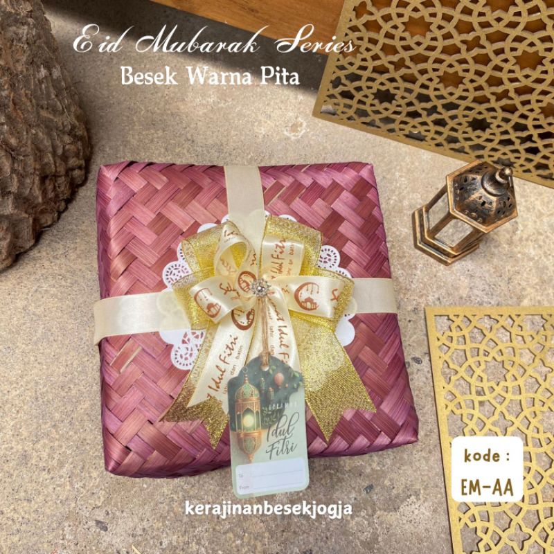 

EID FITR | BESEK WARNA PITA FREE KARTU UCAPAN | besek warna besek pita hampers lebaran besek lebaran besek warna pita