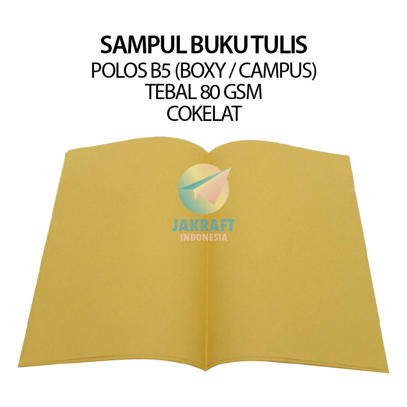 

(20 Pcs) Kertas Sampul Buku Tulis BIG BOSS Campus B5 Tebal 80 Gsm Coklat Cokelat Polos Panjang Boxy Maxi