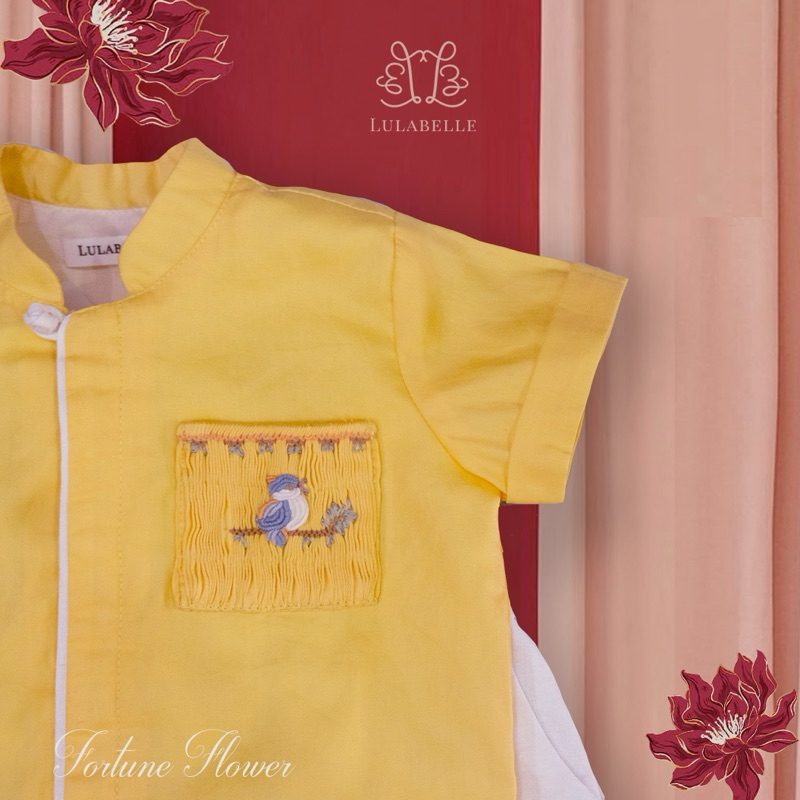 Lulabelle - Ryu Set - Hand Smocked and Embroidery Body Suit and Jumper