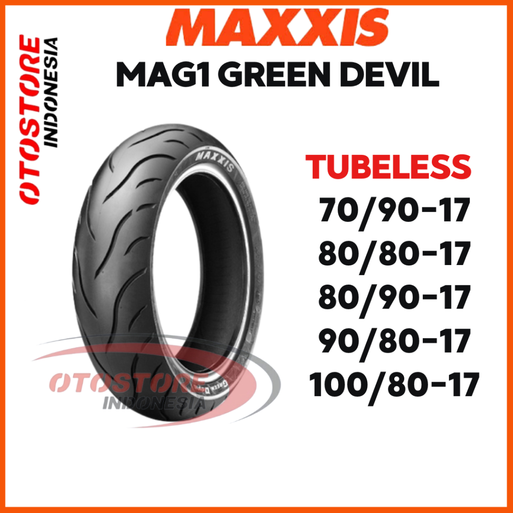 Ban Luar Motor Maxxis Green Devil (MA-G1) 70/90 80/90 80/80 90/80 100/80 90/80 100/80 RING 17 TUBELE