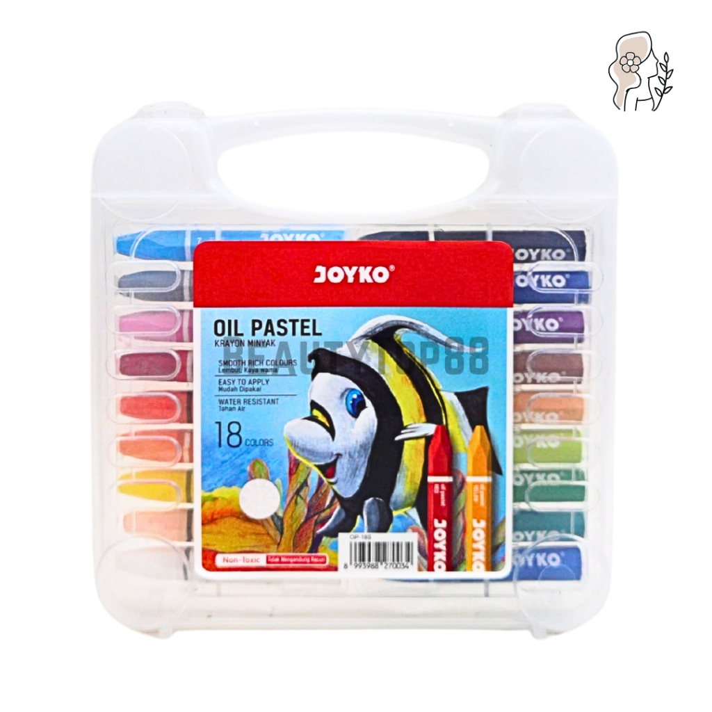 

Crayon Joyko 18 Warna Oil Pastel / Krayon Mewarnai 18 W [HARGA PER SET]