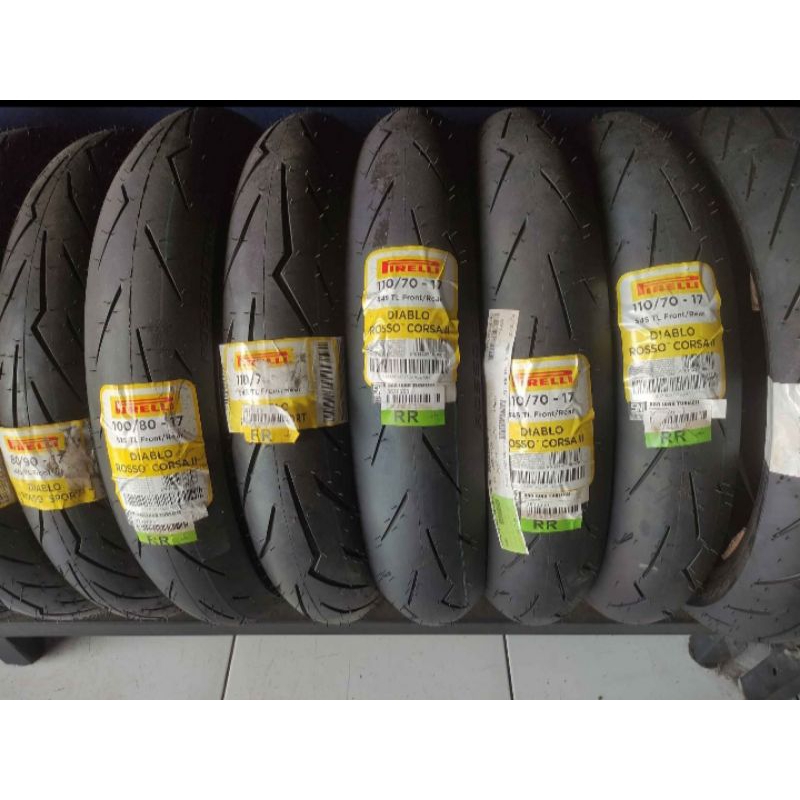 Ban Pirelli Diablo Rosso Ready Stock ring17/14 Uk90/80-100/80- 110/70