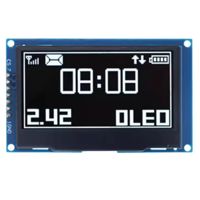 OLED 2.42" 2.4" 2.4 2.42 inch I2C IIC 128x64 WHITE Arduino