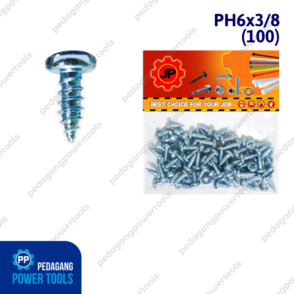 SEKRUP PH 6 x 3/8 - SKRUP PH 6x3/8 BAUT TAPPING ISI 100 PCS