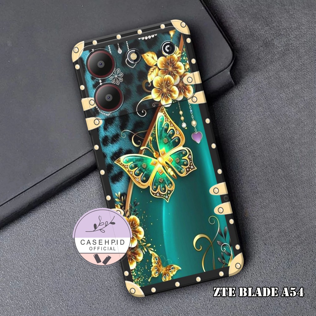Softcase ZTE Blade A54 - Case pro camera - MOTIF KEREN - bahan karet lentur - casing ZTE Blade A54 -