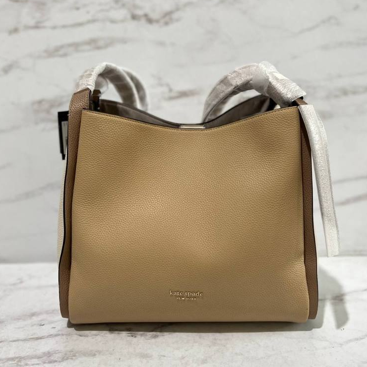 Kate Spade Knott Large Shoulder Pebbled Leather Colorblock