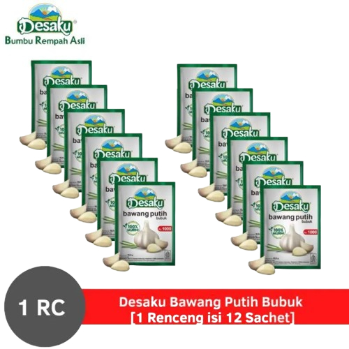 

DESAKU Bawang Putih Bubuk 1 Renteng isi 12 Sachet @6 gr