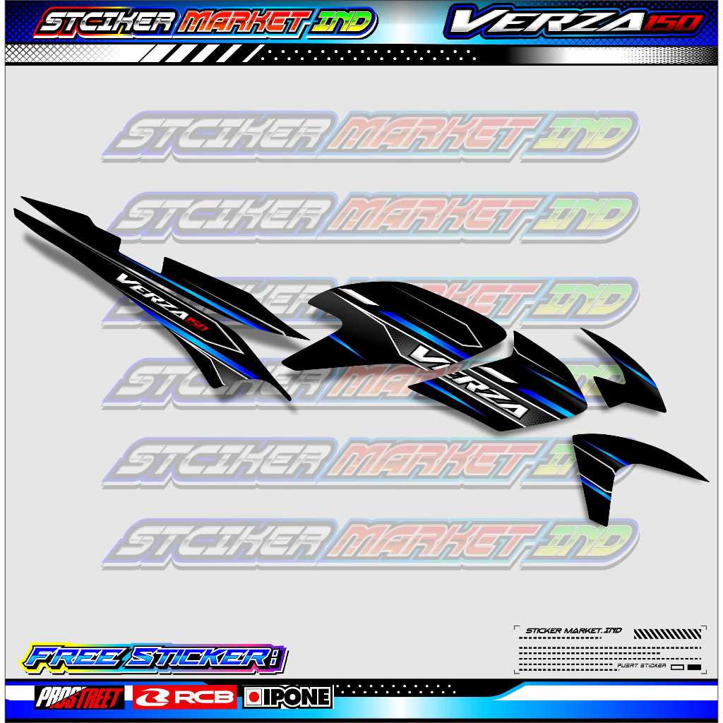 STRIPING VARIASI HONDA VERZA 150 / STICKER LIST VARIASI MOTOR VERZA 150