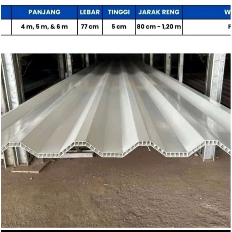Atap UPVC Double Layer Fuji / UPVC Double Layer Fuji