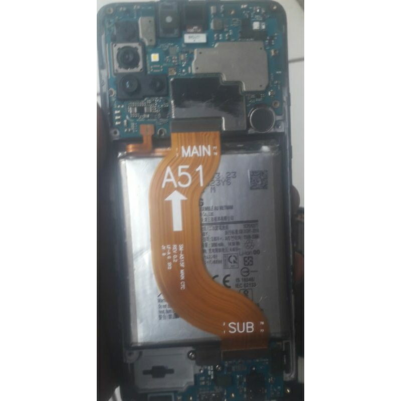 mesin samsung A51 matot