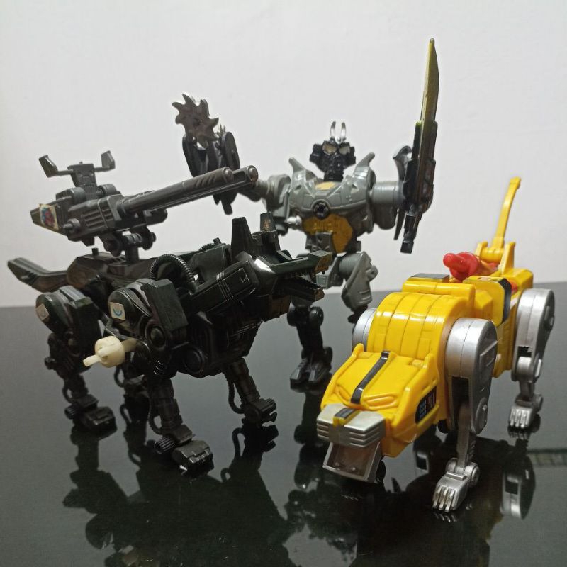 Plastic Model Kit PlaMo MoKit - ZOIDs Command Wolf Irvine / Voltron Yellow Lion / Slamurai