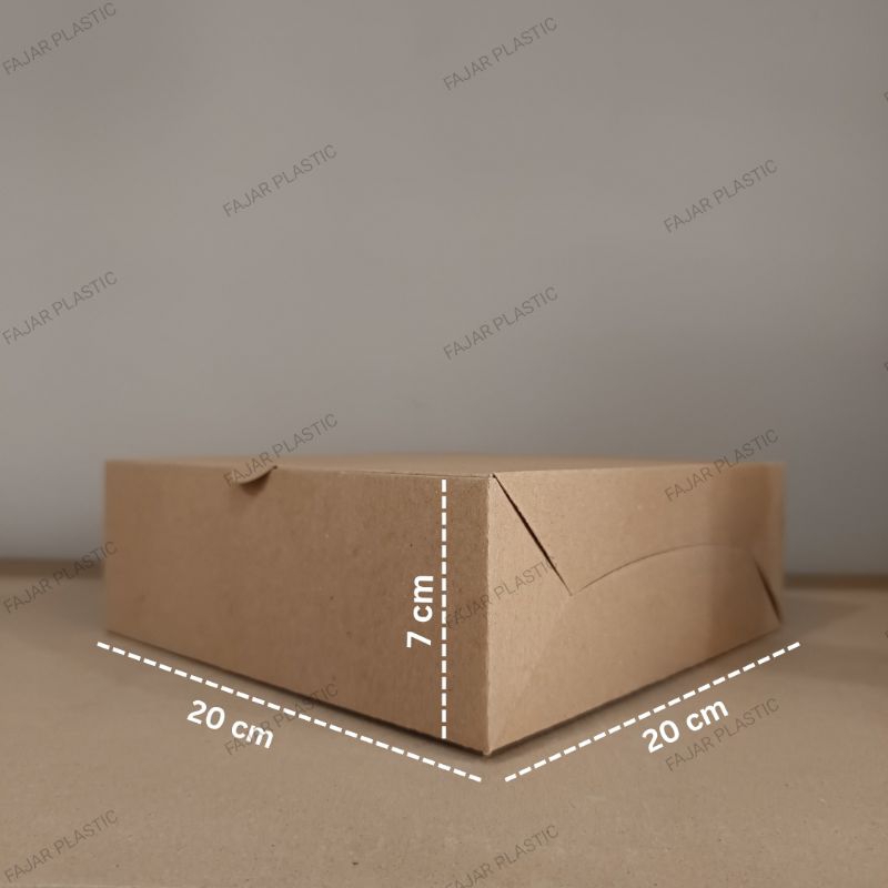 10 Lembar Box Nasi Catering 20x20 - Kotak Nasi - Dus Snack - Snack Box - Box Craft