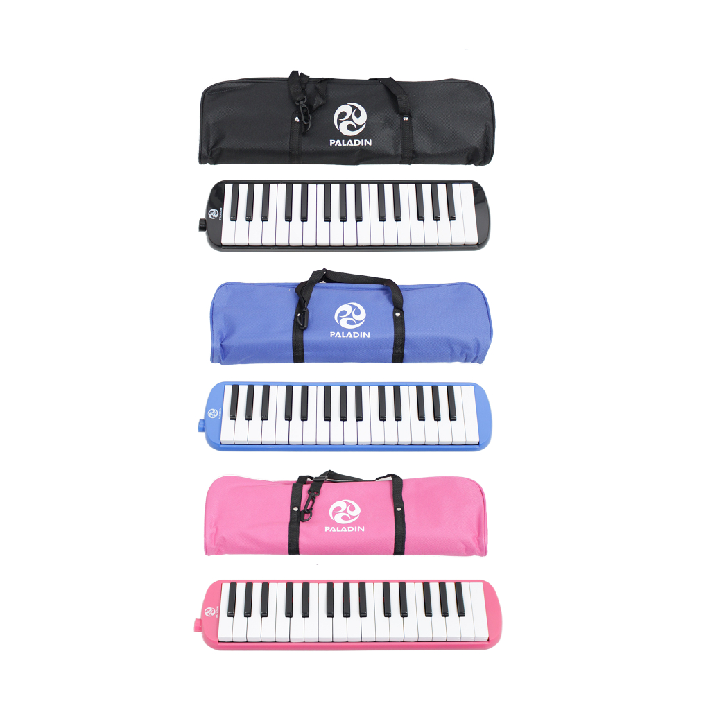 Pianika Merk Paladin Buat Belajar Model Softcover Warna Biru Hitam Pink Komplit Murah Jakarta Piano