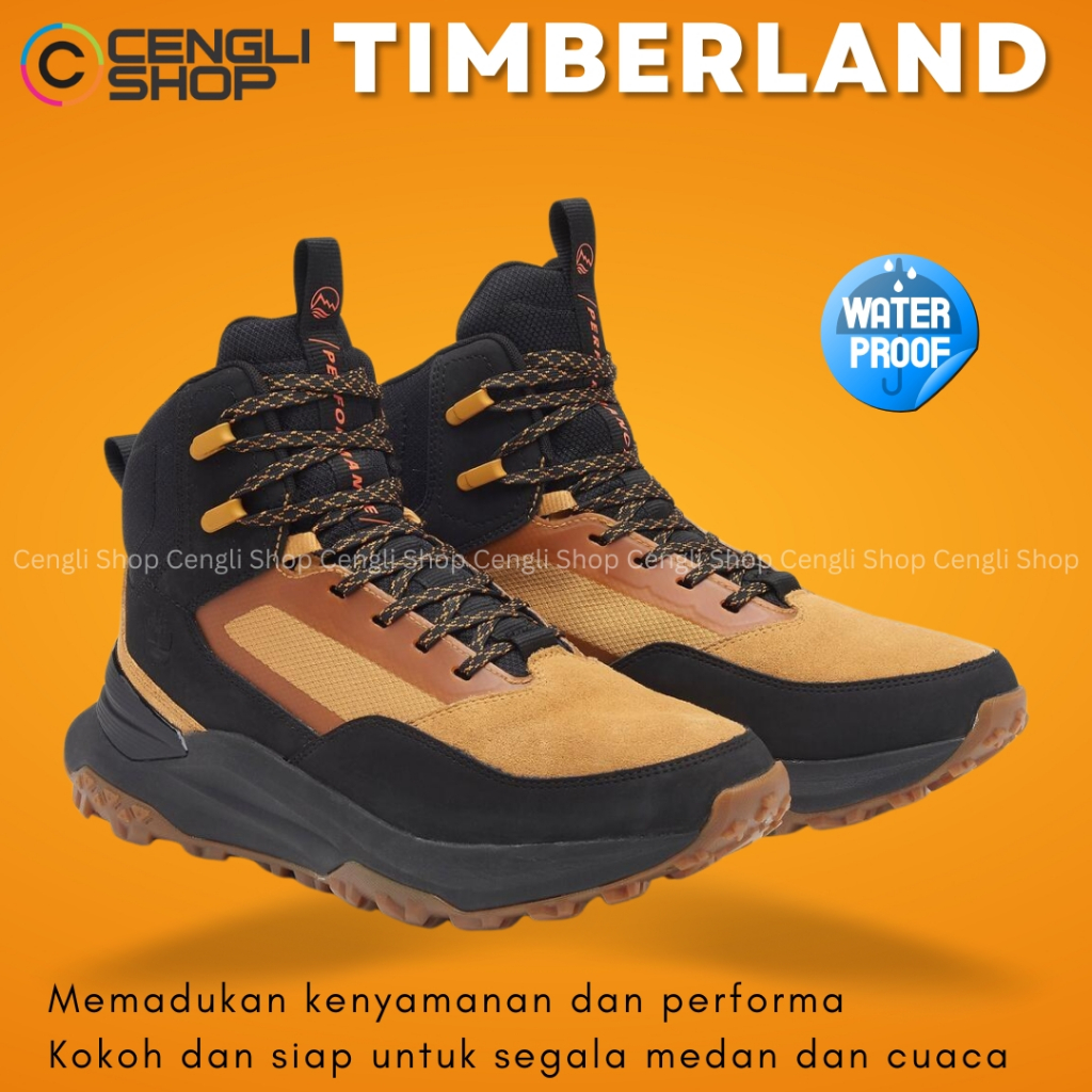 SEPATU SNEAKER TIMBERLAND PRIA ORIGINAL CASUAL KETS SPORT BRANDED KULIT ASLI TM46