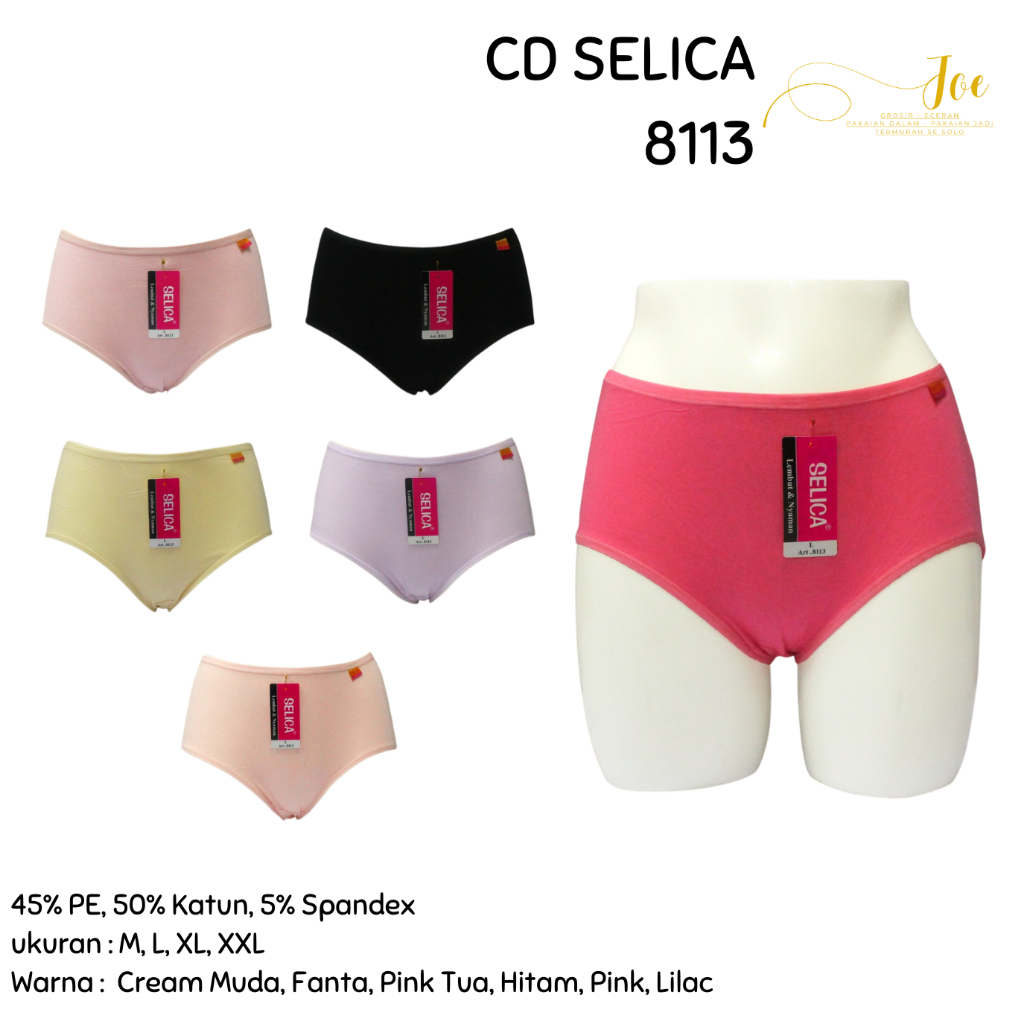 CD SELICA 8113 Katun Premium / Pakaian Dalam Wanita Seamless