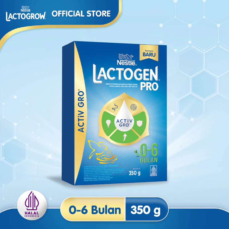 

Nestle LACTOGEN PRO 0-6 Bulan ACTiVGRO Susu Formula Original 350gr