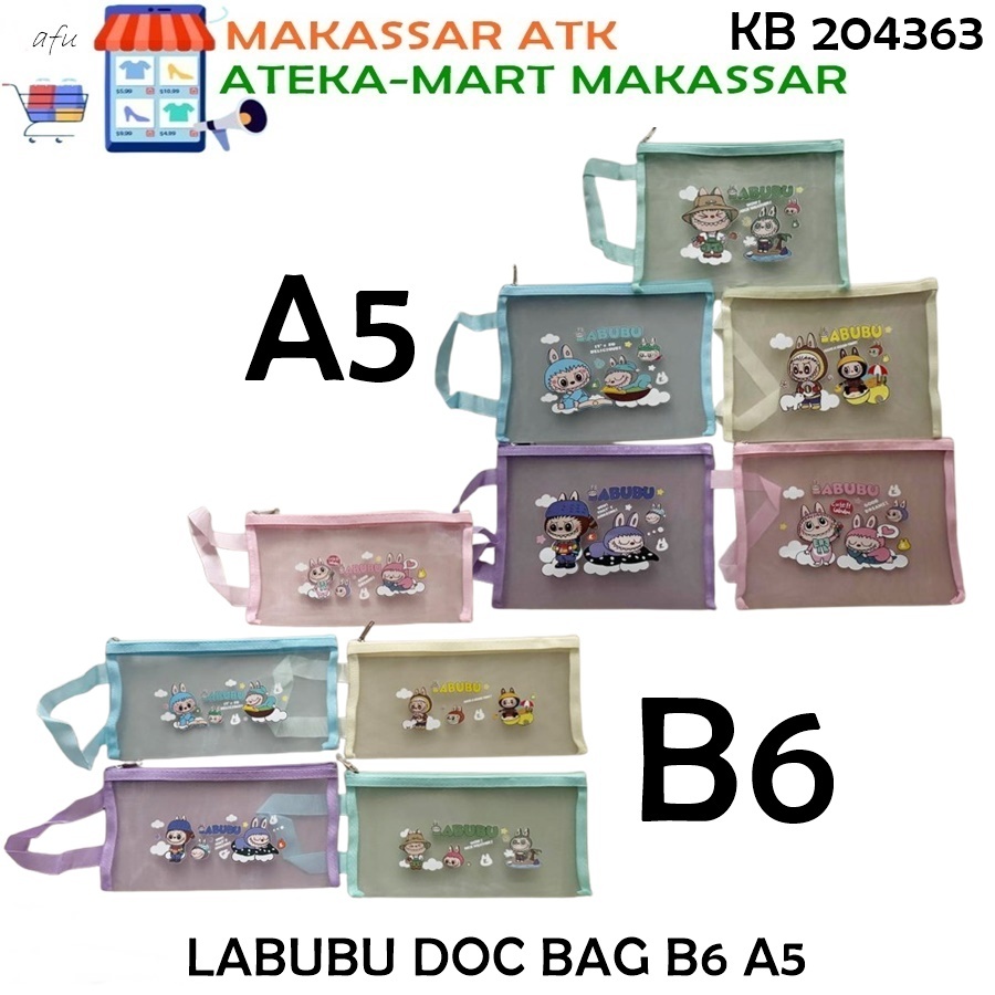 

[PCS] LABUBU DOCUMENT BAG B6-2544 A5-2545 TAS JARING