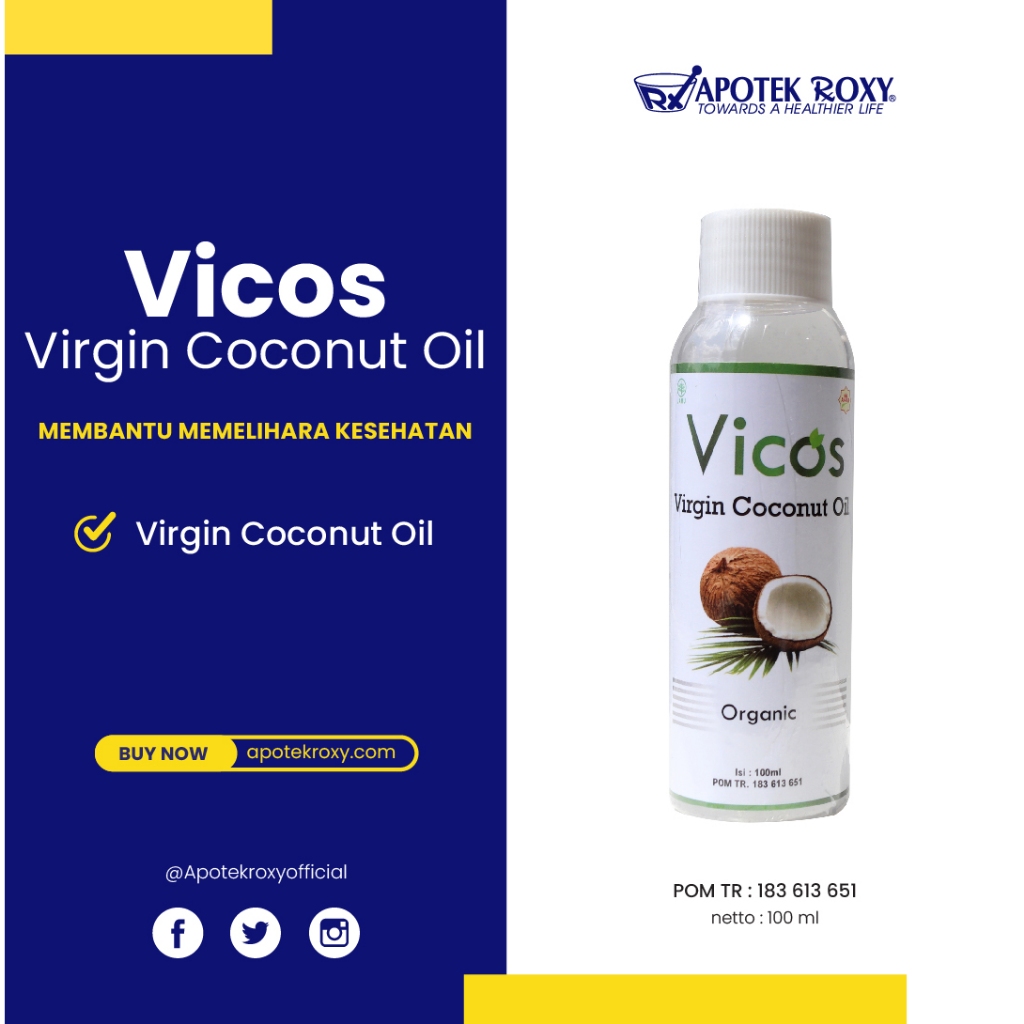 

VICOS (VCO) 100ML VIRGIN COCONUT OIL KAYA MANFAAT