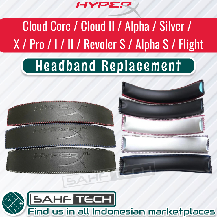 Bando Headband Hyperx Cloud Core / Cloud II / Alpha / Silver X /  Pro / I / II / Revoler S / Alpha S
