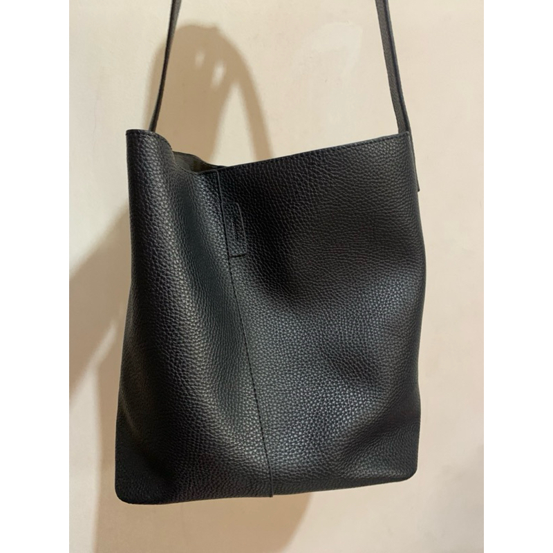 Shoopen bag original tas Korea tote bag tas kulit tas hitam