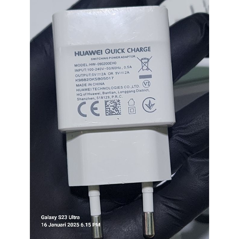 ADAPTOR BATOK BAWAAN HUAWEI p20 pro/p9 nova KAPASITAS 18WATT Quick CHARGER