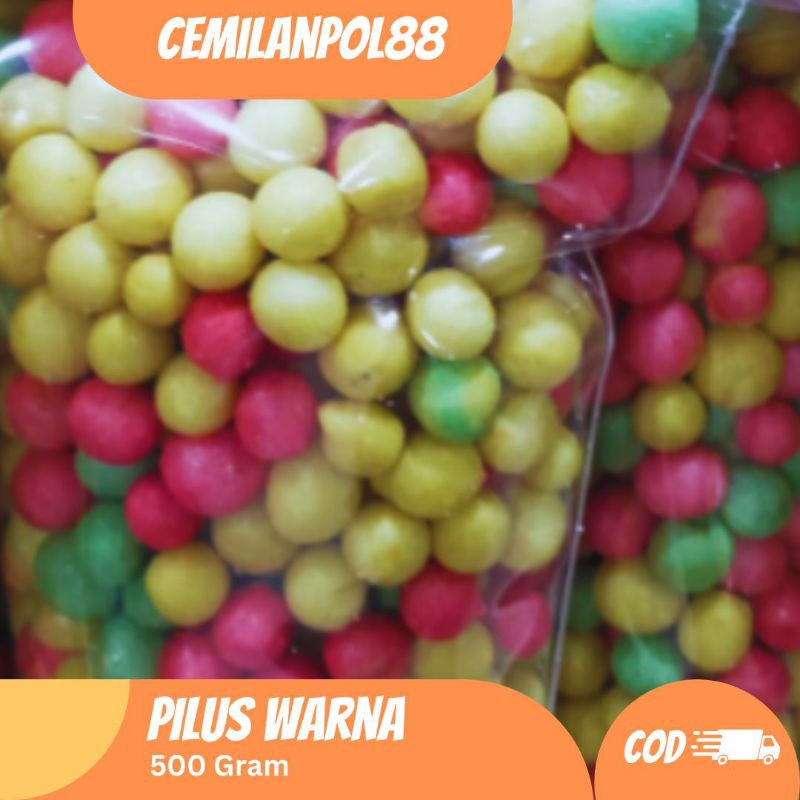 

PILUS WARNA 500 GRAM | CEMILAN GURIH DAN RENYAH | CEMILANPOL88