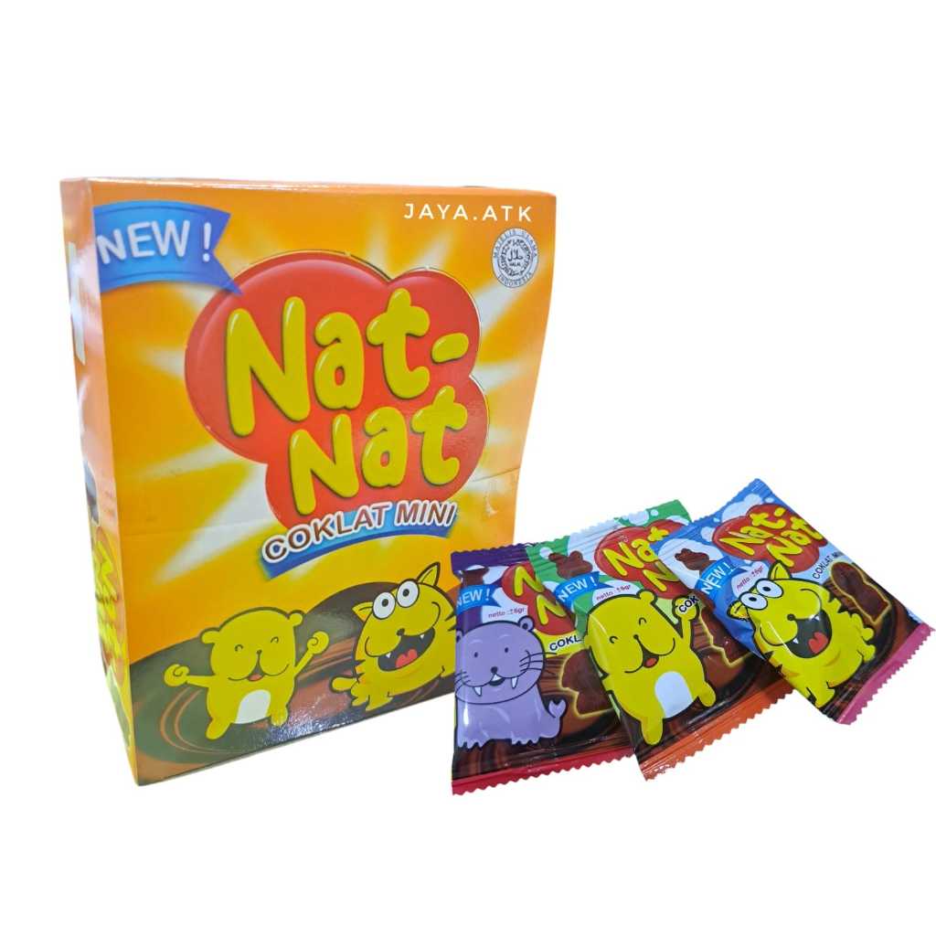 

COKELAT MINI NAT-NAT COKLAT NATNAT ISI 20 PCS X 7 GRAM CAMILAN ANAK JAJANAN SNACK