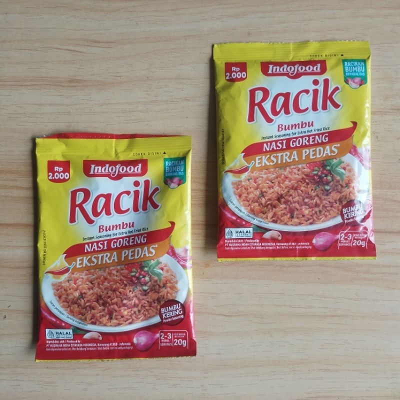 

bumbu racik nasi goreng ekstra pedas 20 gr indofood