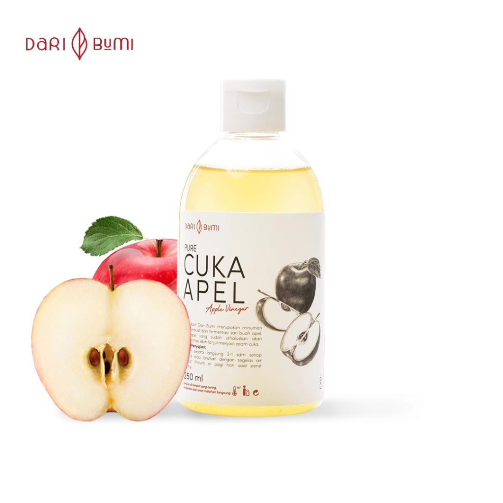 

[Official][Dari Bumi] Cuka Apel 250 ml Asli Minuman Diet Premium Pure Original Murah