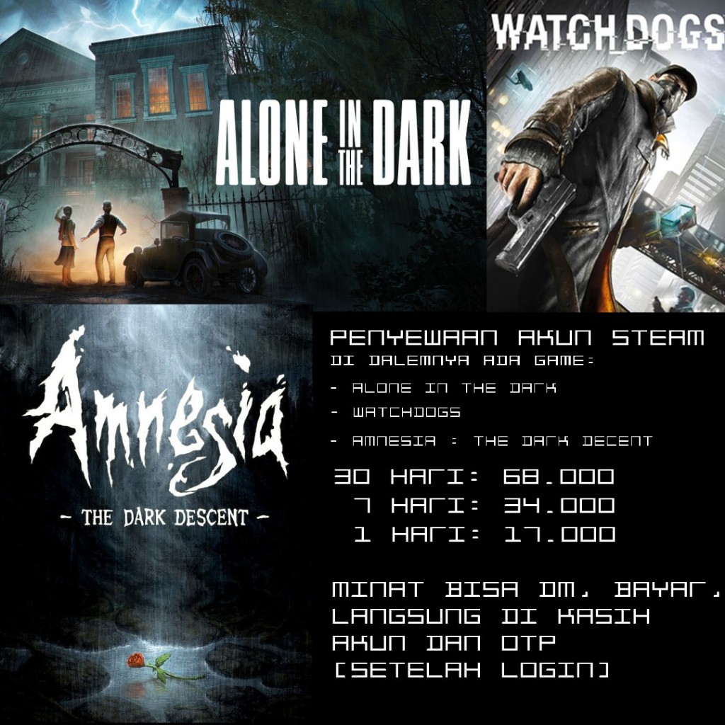 Penyewaan akun steam 1 minggu