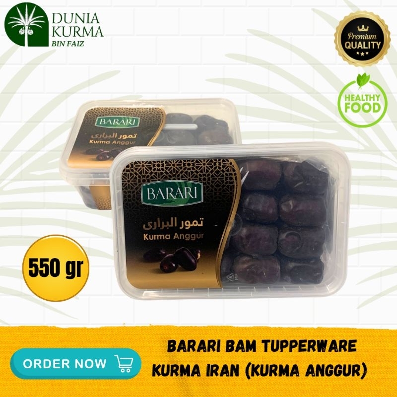 

Kurma Barari Bam (Kemasan Tupperware) 550gr± Iran