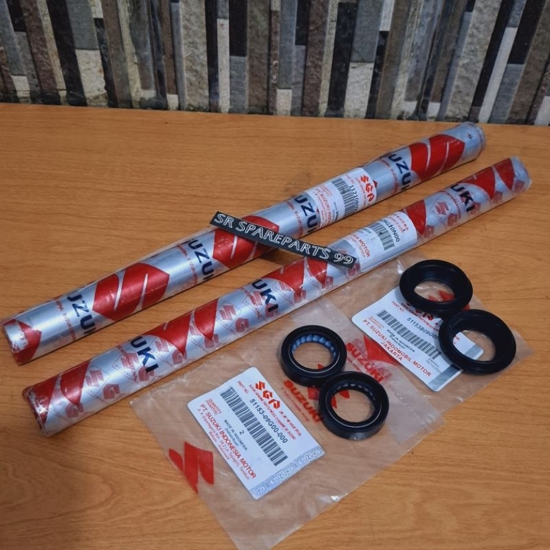 As shock depan 1set + sil shock & sil abu Suzuki Smash 110, Shogun 110, Smash new, Shogun 125 ori