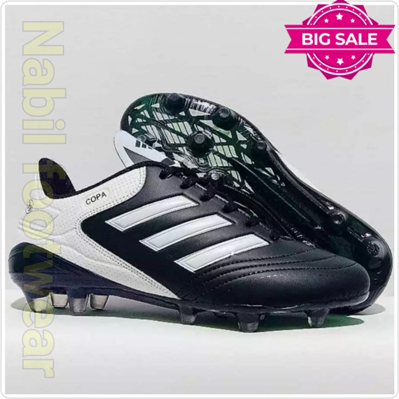 SEPATU BOLA ADDS COPA SOL BENING WHITE BLACK SEPATU SOCCER PRIA DEWASA