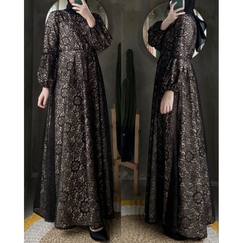 Rayapari Indonesia - Arunika Dress Black Cream